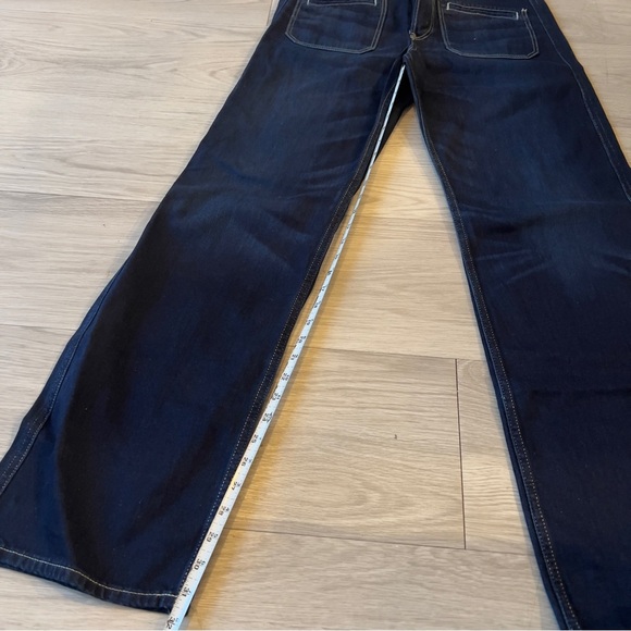 New We The Free Free People  Wide Leg Jeans Cropped Butterfly Button. 27 - Picture 5 of 5